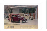 Poster advertising a Fiat 1100, 1940 by Unknown