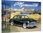 Poster advertising the Plymouth Special de Luxe Sedan, 1949 by Unknown