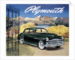 Poster advertising the Plymouth Special de Luxe Sedan, 1949 by Unknown