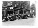 Cadillac cars preparing to start on the Austrian Alpine Trial, 1914 by Unknown