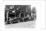 Cadillac cars preparing to start on the Austrian Alpine Trial, 1914 by Unknown