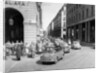 Fiat 600 Multipla leading a procession of Fiats, Italy, (late 1950s?) by Unknown