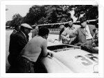 Alfred Neubauer with a Mercedes, Avus motor racing circuit, Berlin, Germany, 1938 by Unknown