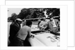 Alfred Neubauer with a Mercedes, Avus motor racing circuit, Berlin, Germany, 1938 by Unknown