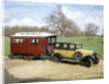 A 1928 Bean Short 14 with a 1926 Eccles Caravan by Unknown