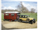 A 1928 Bean Short 14 with a 1926 Eccles Caravan by Unknown
