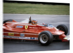 Gilles Villeneuve racing a Ferrari 312T5, British Grand Prix, Brands Hatch, 1980 by Unknown