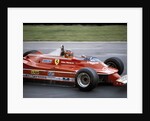 Gilles Villeneuve racing a Ferrari 312T5, British Grand Prix, Brands Hatch, 1980 by Unknown