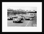 Scene at the start of a sports car race, Silverstone, Northamptonshire, (late 1950s?) by Maxwell Boyd