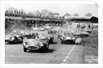 Scene at the start of a sports car race, Silverstone, Northamptonshire, (late 1950s?) by Maxwell Boyd