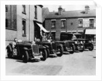 A line of Singer Le Mans 1.5 Litre TT cars, 1934 by Unknown
