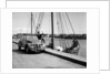 A Citroën 2CV on the quay at a harbour, c1957 by Unknown