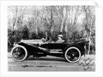 A man at the wheel of a Hispano-Suiza Alfonso XIII, 1914 by Unknown