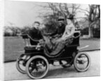 People in a De Dion Vis-a-Vis car, 1902 by Unknown