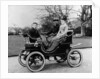 People in a De Dion Vis-a-Vis car, 1902 by Unknown