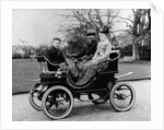 People in a De Dion Vis-a-Vis car, 1902 by Unknown