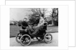 People in a De Dion Vis-a-Vis car, 1902 by Unknown