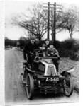 A man and boys in a De Dion car, 1908 by Unknown