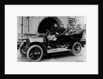 Chauffeur Charlie Keith at the wheel of a Humber, c1907 by Unknown
