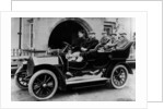 Chauffeur Charlie Keith at the wheel of a Humber, c1907 by Unknown