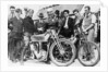 Bill Lacey and Tommy Atkins with a Norton bike, 1931 by Unknown