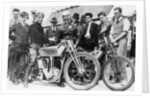 Bill Lacey and Tommy Atkins with a Norton bike, 1931 by Unknown