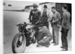 Jimmy Guthrie riding a Norton, (1930s?) by Unknown
