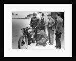 Jimmy Guthrie riding a Norton, (1930s?) by Unknown