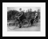A motorcycle with a trailer, c1903 by Unknown