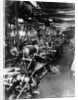 Interior of the Norton factory, showing the production line, 1929 by Unknown