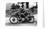 Stanley Woods on a 498cc Moto Guzzi bike, Isle of Man Senior TT, 1935 by Unknown