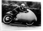 Possibly Bill Lomas, on a Moto Guzzi V8, 1957 by Unknown