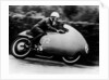 Possibly Bill Lomas, on a Moto Guzzi V8, 1957 by Unknown