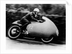 Possibly Bill Lomas, on a Moto Guzzi V8, 1957 by Unknown