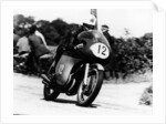 John Hartle winning the Isle of Man Junior TT, on an MV Agusta, 1960 by Unknown