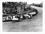 Rupert Hollaus on bike number 23, Carlo Ubbiali on bike number 7, 1954 by Unknown