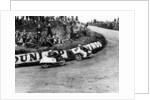 Rupert Hollaus on bike number 23, Carlo Ubbiali on bike number 7, 1954 by Unknown