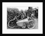 Freddie Dixon and passenger Walter Denny, Isle of Man sidecar TT race by Anonymous