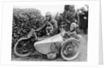 Freddie Dixon and passenger Walter Denny, Isle of Man sidecar TT race by Anonymous