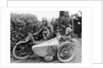 Freddie Dixon and passenger Walter Denny, Isle of Man sidecar TT race by Anonymous