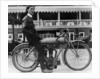 Syd Justien Tessier, on a 1910 Bat 3.5 Litre bike, (1910?) by Unknown