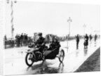 A Bat motorbike and sidecar taking part in the Pioneer Run, Brighton, 1913 by Unknown
