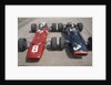 Chris Amon and Jackie Stewart at the British Grand Prix, Silverstone, Northamptonshire, 1967 by Unknown