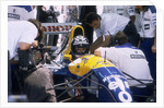 Damon Hill in his Williams-Renault, 1993 by Unknown
