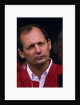 Ron Dennis, McLaren Formula 1 team manager, British Grand Prix, Silverstone, Northamptonshire, 1989 by Unknown