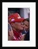 Michael Schumacher being interviewed, British Grand Prix, Silverstone, Northamptonshire, 1997 by Unknown