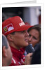 Michael Schumacher being interviewed, British Grand Prix, Silverstone, Northamptonshire, 1997 by Unknown