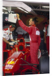 Michael Schumacher with Ferrari, British Grand Prix, Silverstone, Northamptonshire, 1997 by Unknown