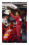 Michael Schumacher with Ferrari, British Grand Prix, Silverstone, Northamptonshire, 1997 by Unknown