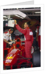 Michael Schumacher with Ferrari, British Grand Prix, Silverstone, Northamptonshire, 1997 by Unknown